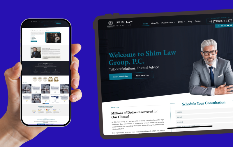 Shim Law Group - Website design & SEO