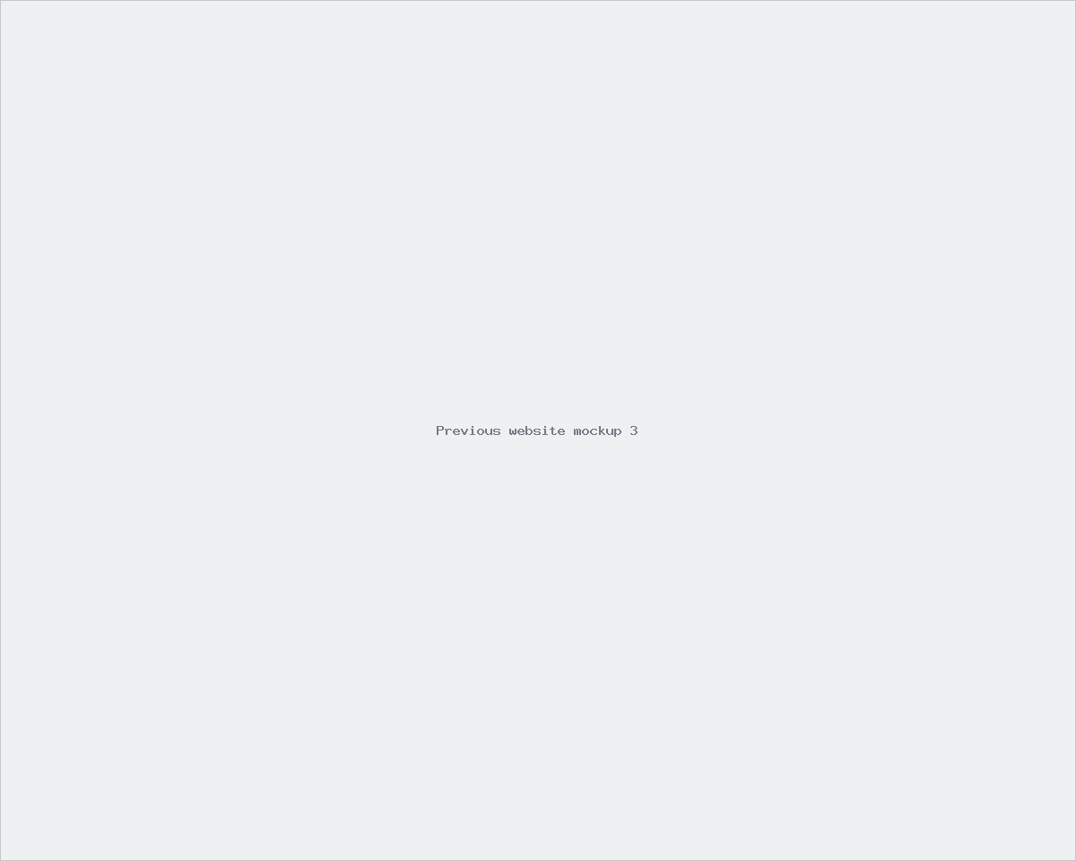 Previous website mockup 3