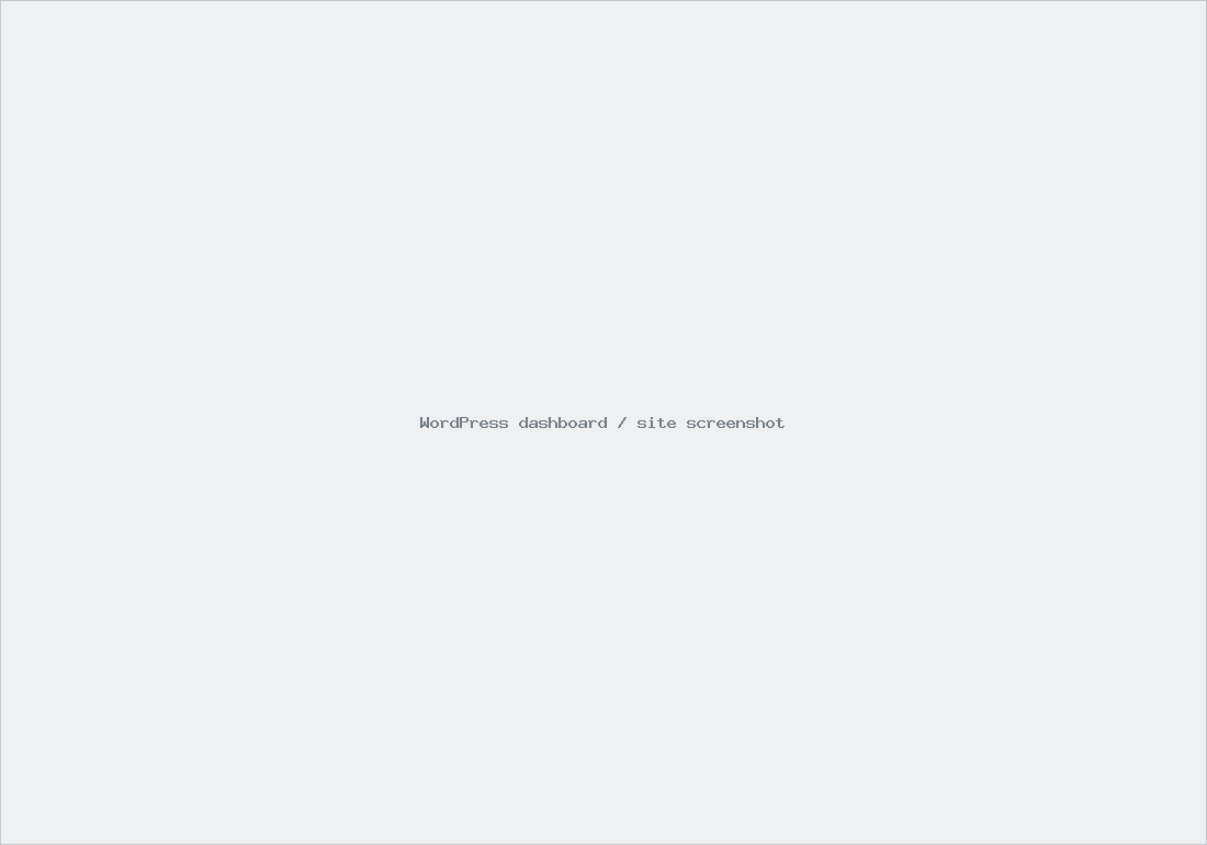WordPress dashboard / site screenshot